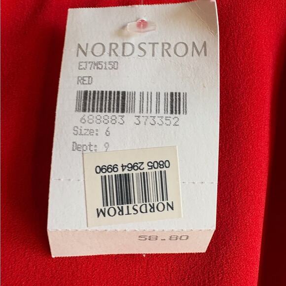 Eliza J Red Off-Shoulder Sheath Cocktail Dress size 6 - Picture 11 of 11